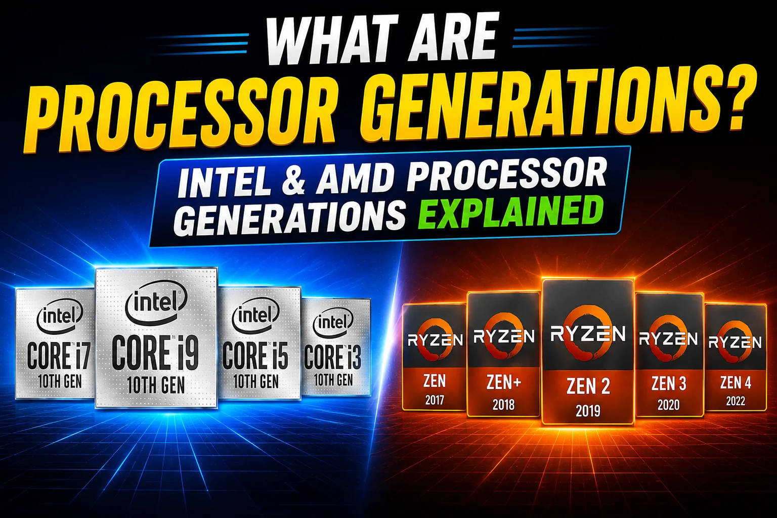 CPU Generations Explained: How Intel and AMD Number Their Processors