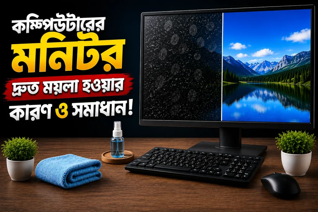মনিটর দ্রুত ময়লা হয়ে যাচ্ছে? কারণ ও সহজ সমাধান জেনে নিন