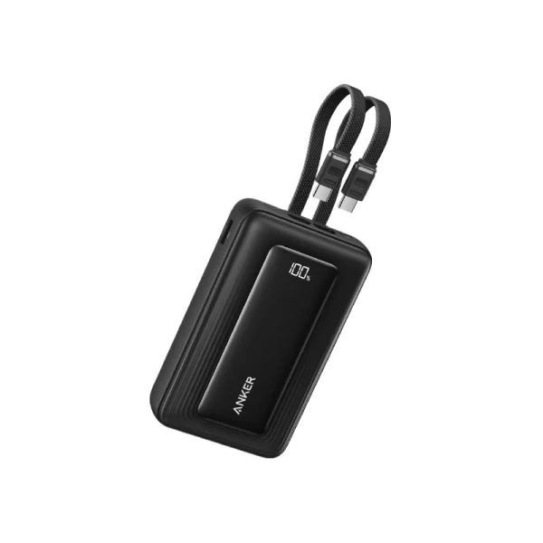 Anker Zolo 20K (20000mAh) 45W Power Bank with Built-in 2 USB-C Cables