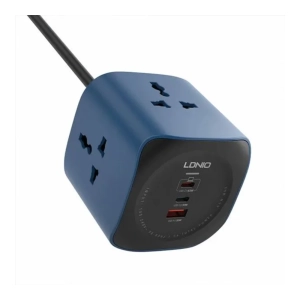 LDNIO SC3319 6-in-1 65W Power Socket Cube (2500W Universal Outlet)